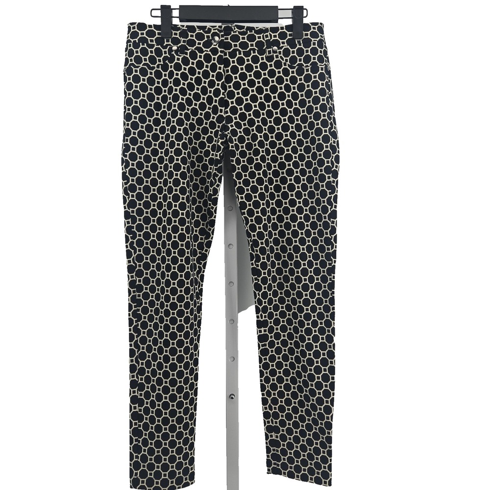 J. McLaughlin For Dillard's Geometric Print Skinny Ankle Pants Size 6